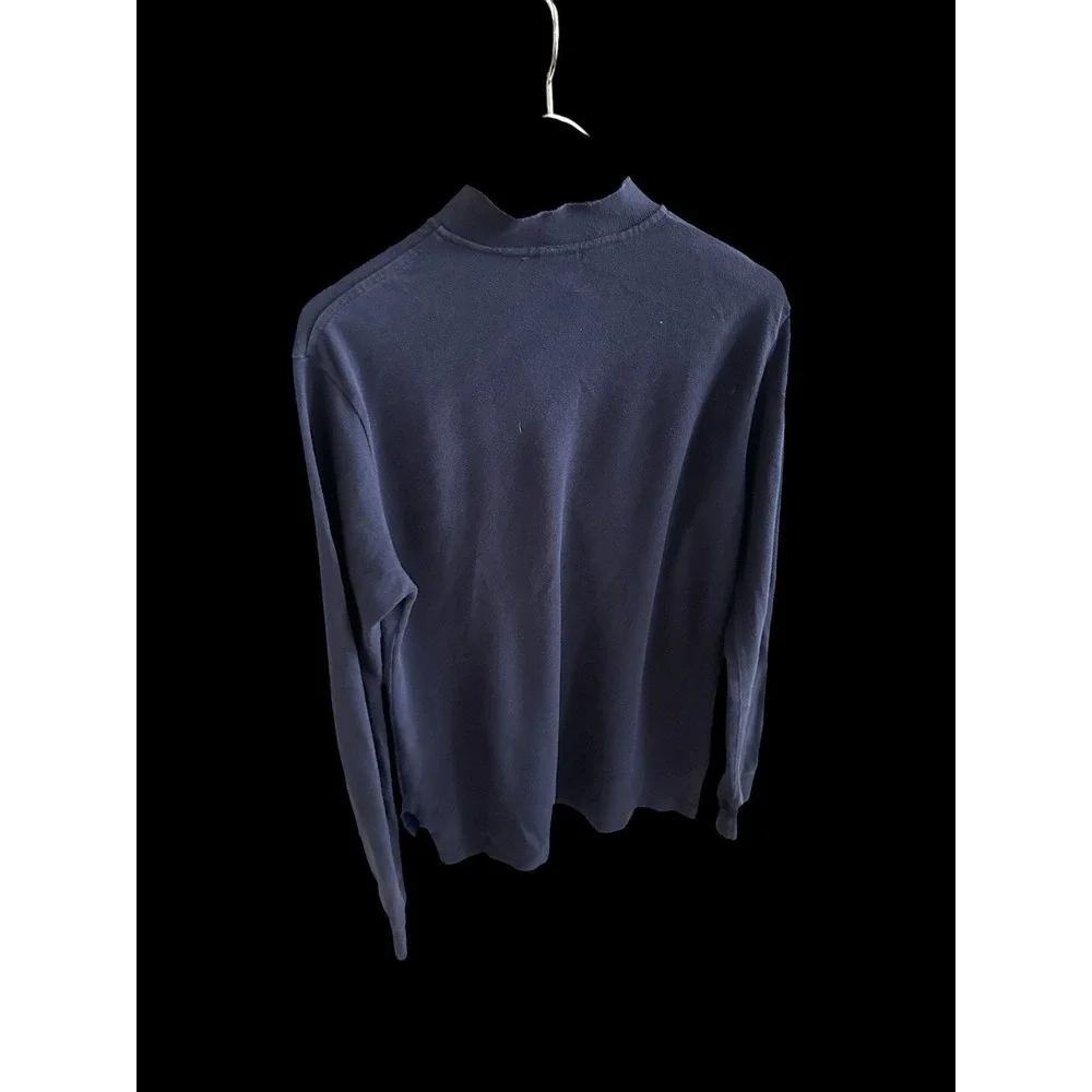 Vintage 90's Polo Big Horse Long Sleeve Shirt‎ Sz Small/Medium Navy Custom Fit
